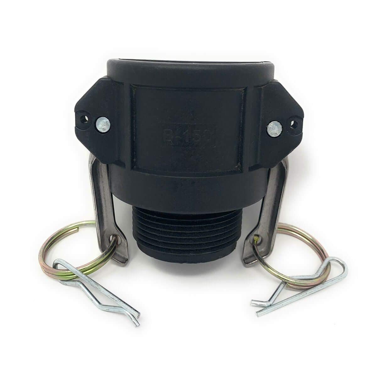 1-1/2 Female Camlock x 1-1/2 Male NPT Poly Cam Lock Fitting Pack of 2 U555