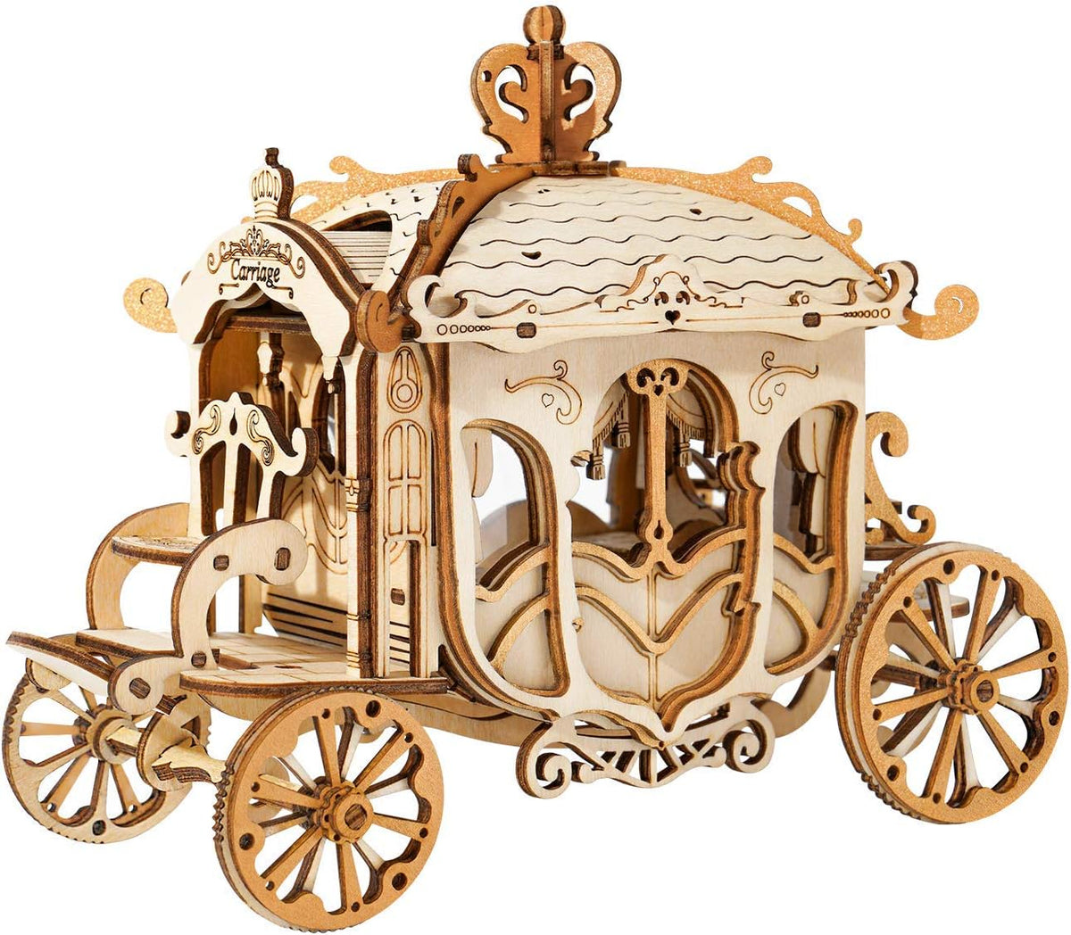 3D Wooden Puzzle Carriage Model Kit M3629