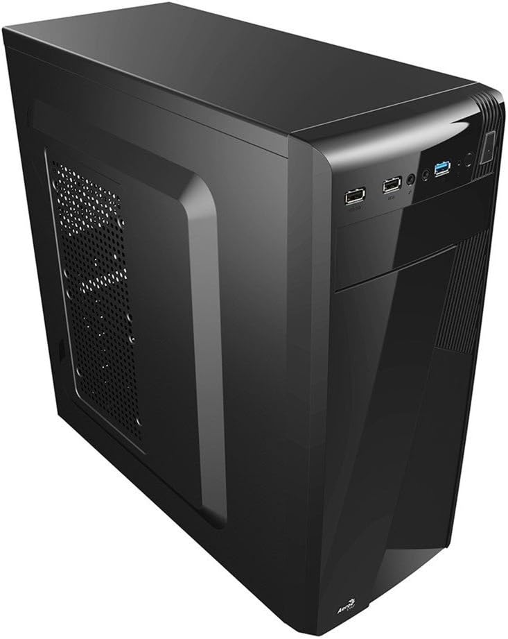 Black Slim M-ATX Computer Case N4413