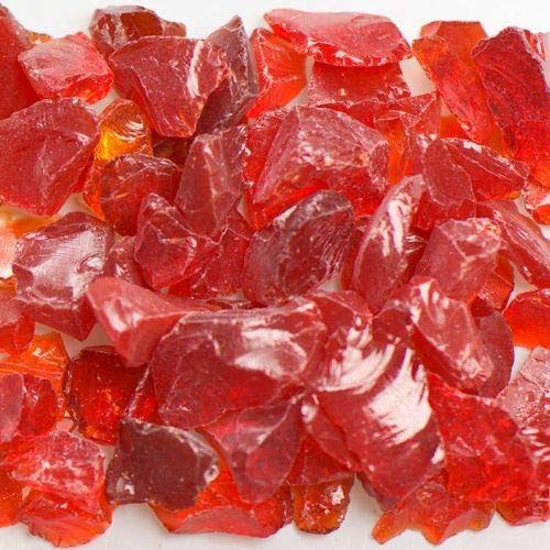 Chunky Red Terrazzo Glass 10 lbs P21823