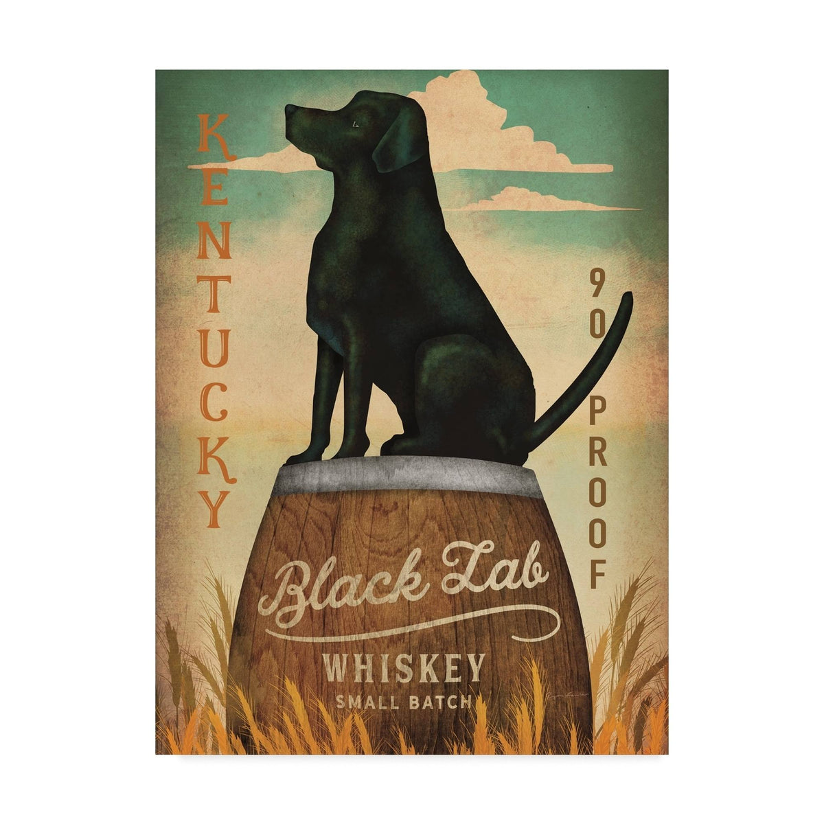 Black Lab Canvas Art W523513