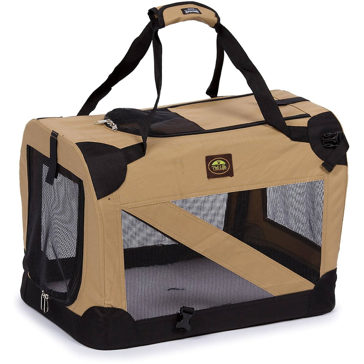 Khaki XL Soft Folding Collapsible Carrier J753