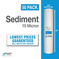 50 Pack 10 Micron Sediment Water Filter Cartridges S332459