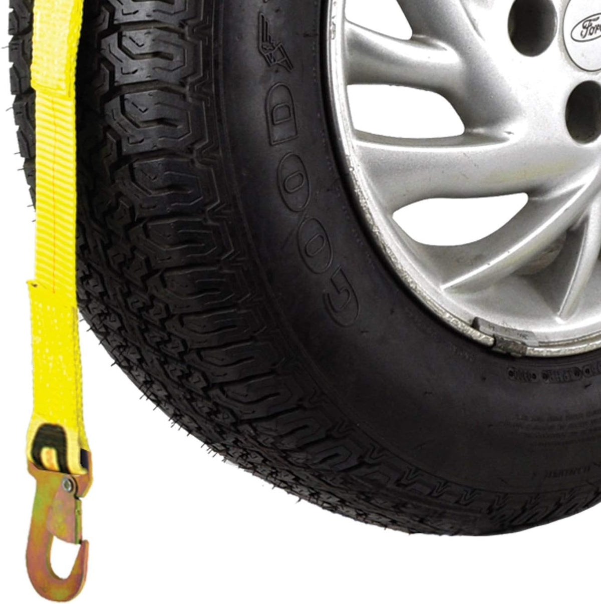 Classic Yellow Bonnet Style Wheel Lift Harnesses with Snap Hooks 2 Pack T6621