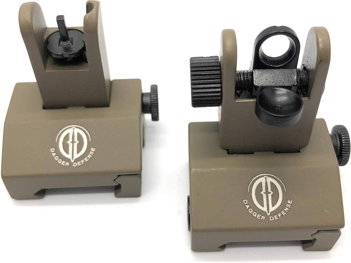 Tactical Flip Up Iron Sights (Tan) L671