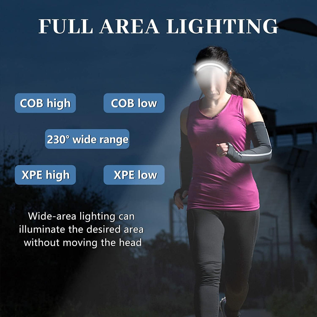 Rechargeable LED Headlamps 2-Pack 350 Lumens K62637