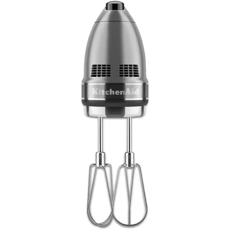 Contour Silver Hand Mixer with Beater and Whisk Attachments D4773
