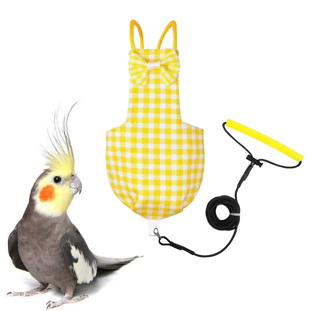 Bird Diaper Harness Flight Suit with 80 Inch Flying Leash F42474