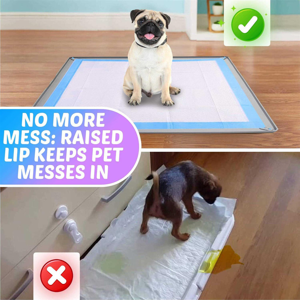 Puppy Pad Holder Tray No Spill I394142