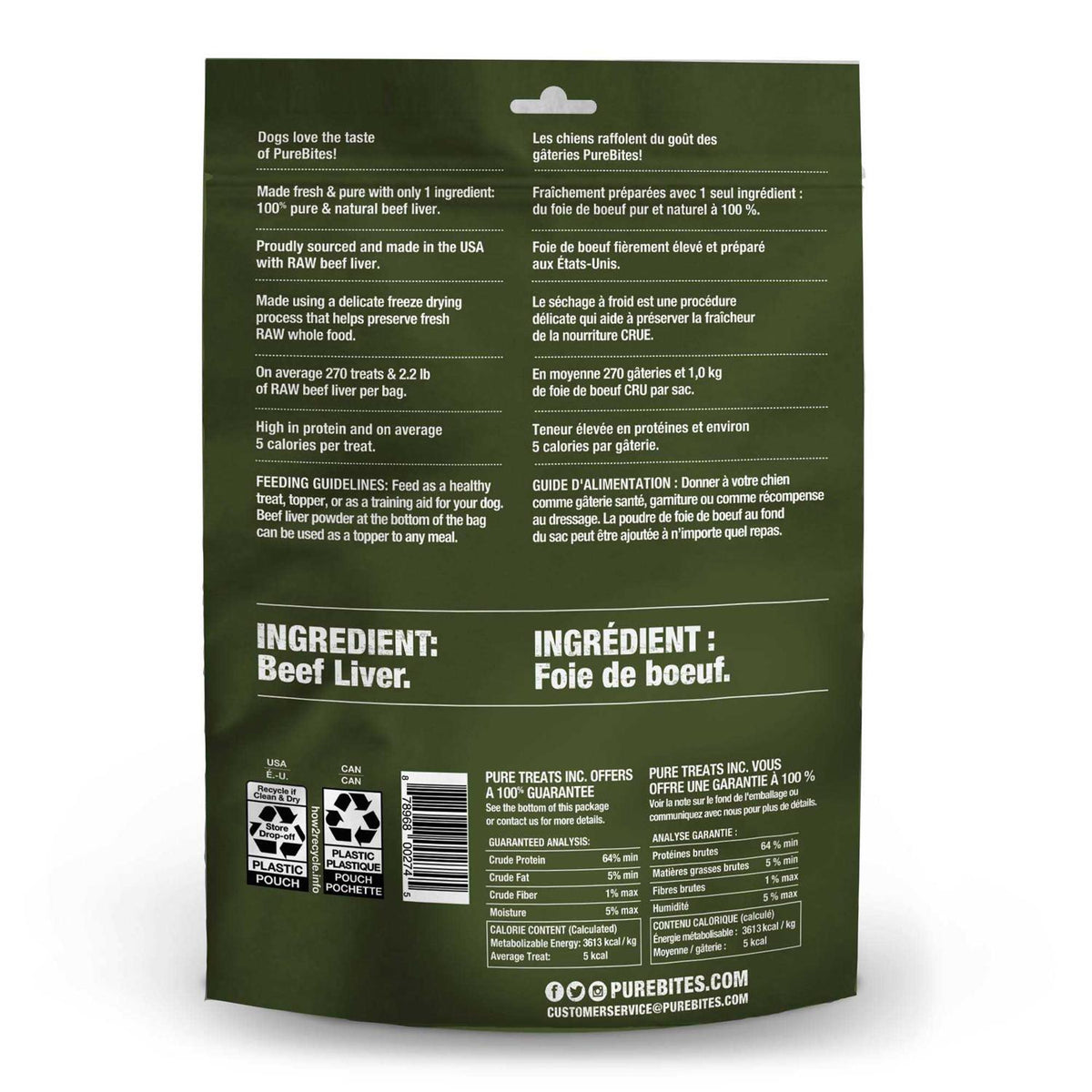 Freeze Dried Beef Liver Dog Treats G748