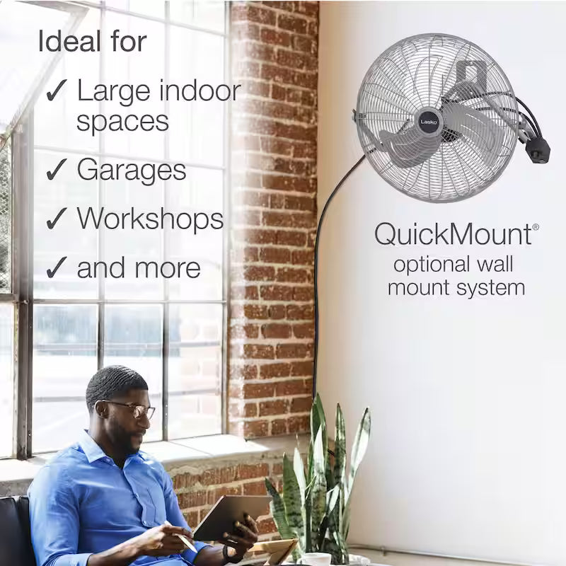 20 in. 3 Speed Metallic Floor Fan P5960