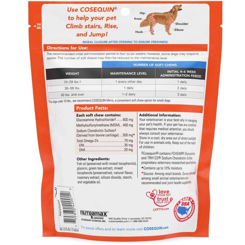 Soft Chews with MSM Plus Omega-3s for Dogs W372