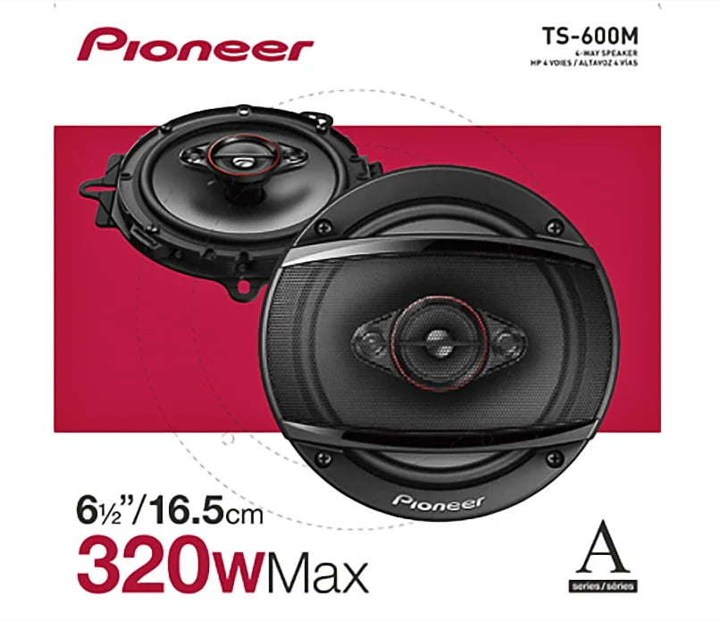 6-1/2 4-Way Coaxial Car Stereo Speakers Q8356