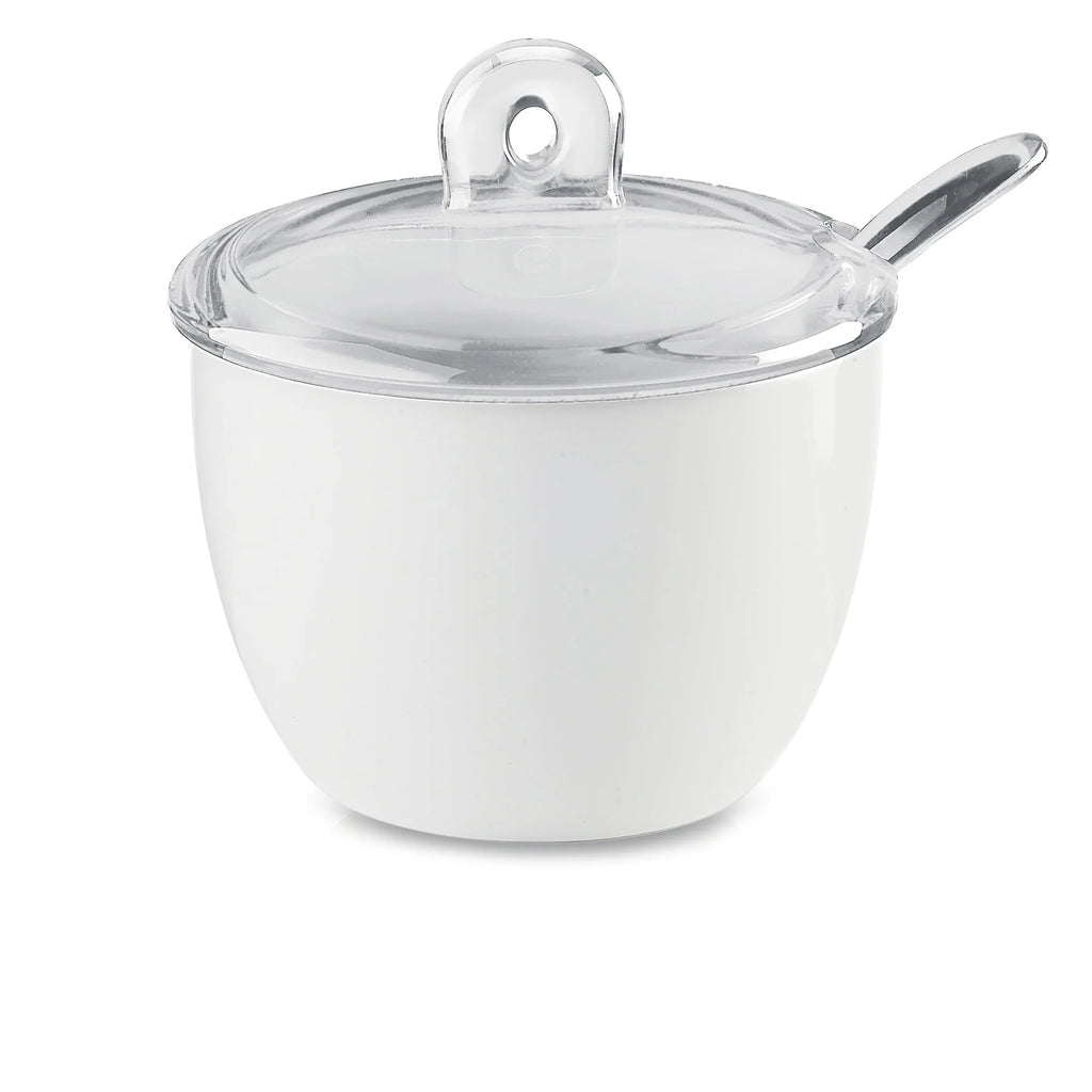 Clear Sugar Bowl With Teaspoon W99897