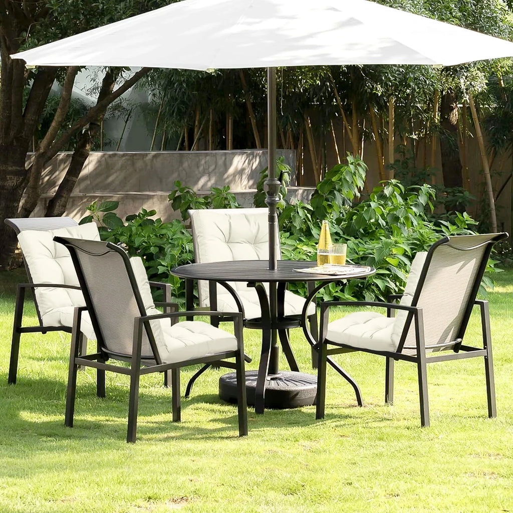 4pcs Non Slip Waterproof Outdoor Chair Cushion O766668
