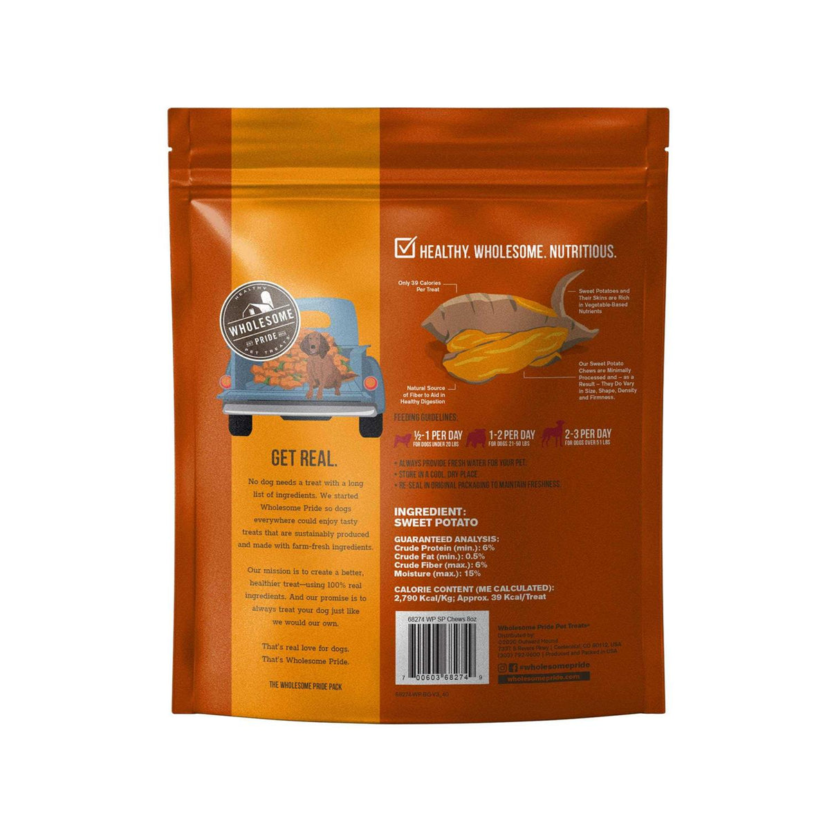 Sweet Potato Chews Dog Treats T812977