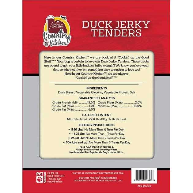 Duck Jerky Dog Treats U9195