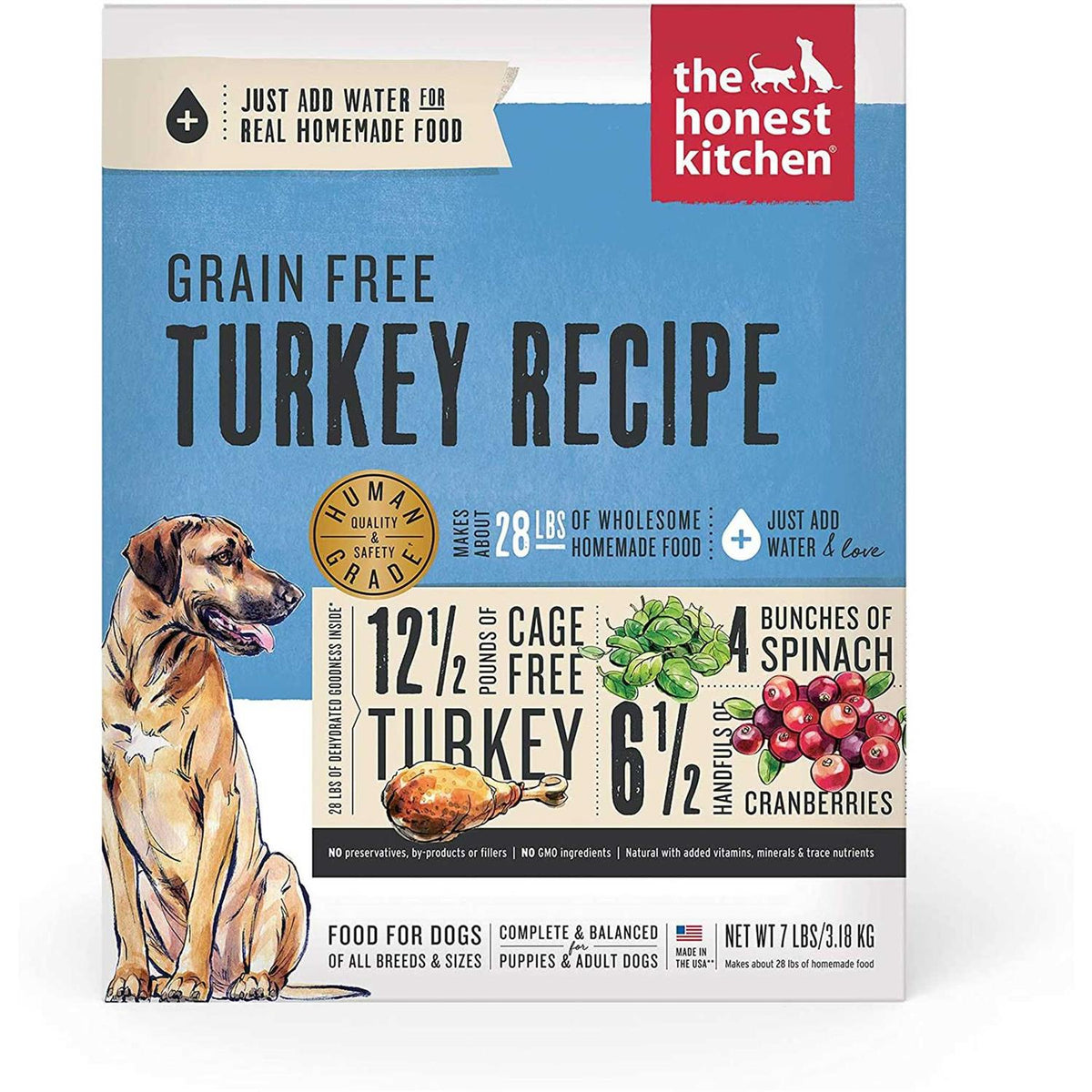 Dehydrated Grain Free Turkey Dog Food I54305