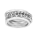 Set of Five Stacking Rings in Sterling Silver A171