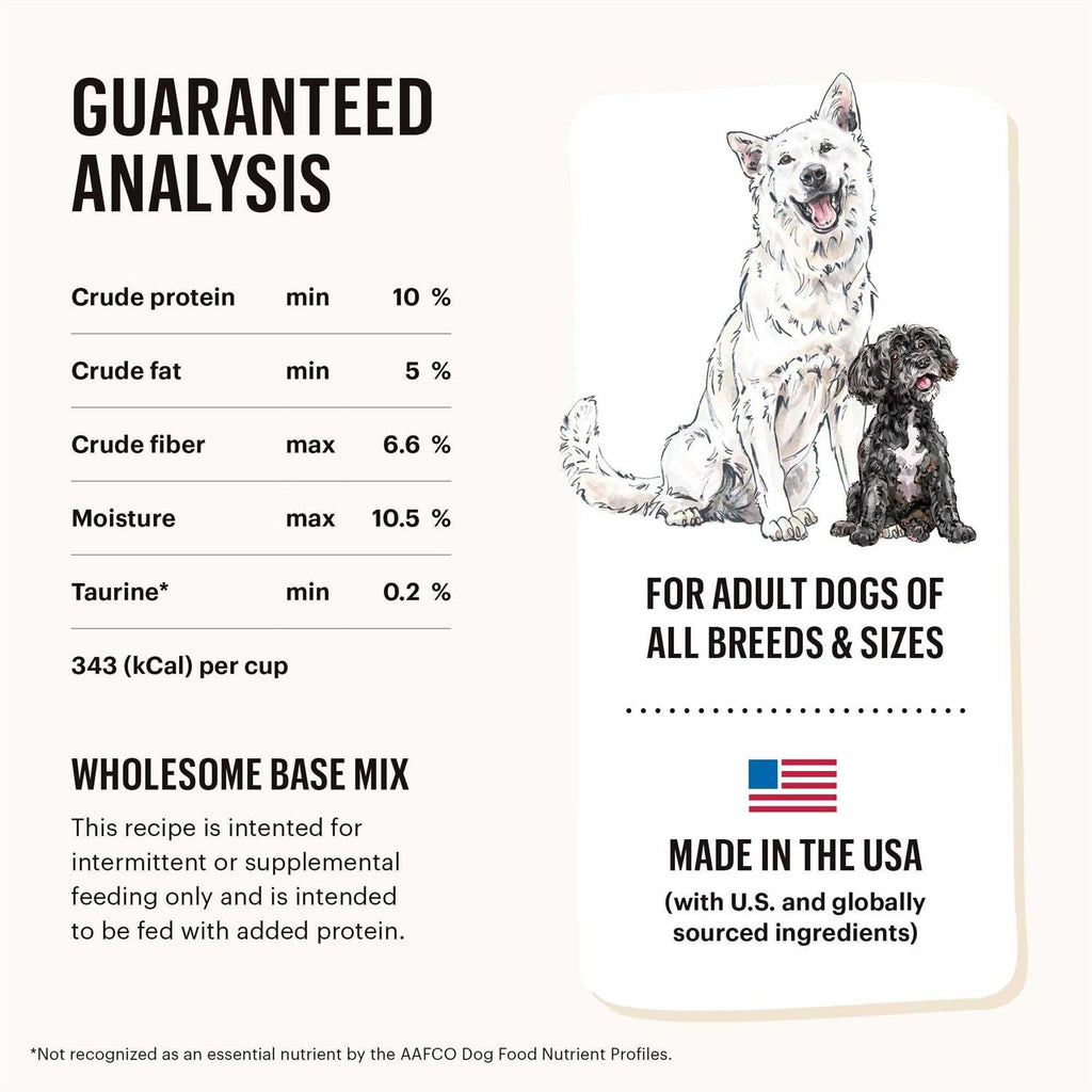 Dehydrated Whole Grain Veggie & Fruit Dog Food V2647