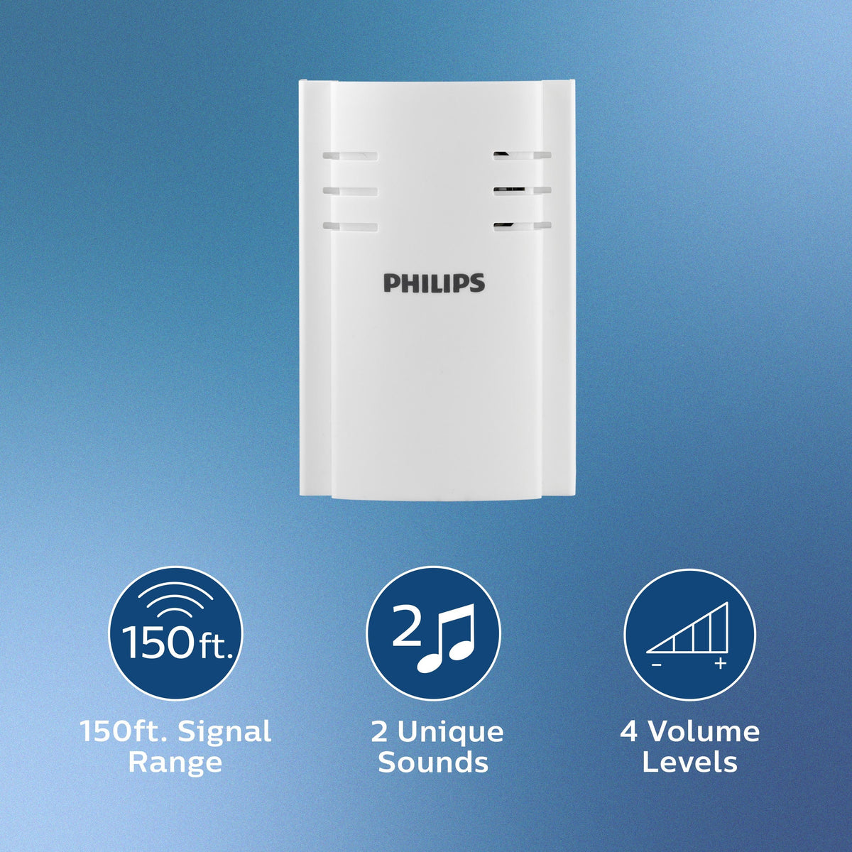 White Plug-in 2-Melody Doorbell Kit D891