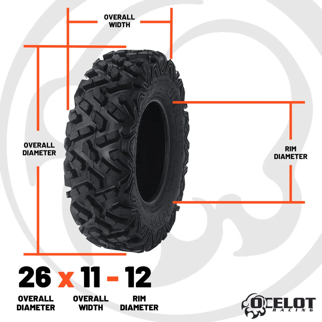 26 x 11 - 12 ATV/UTV Tire X179