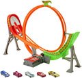 Motorized Raceway Track Set with 5 Cars 1:64 Scale W306