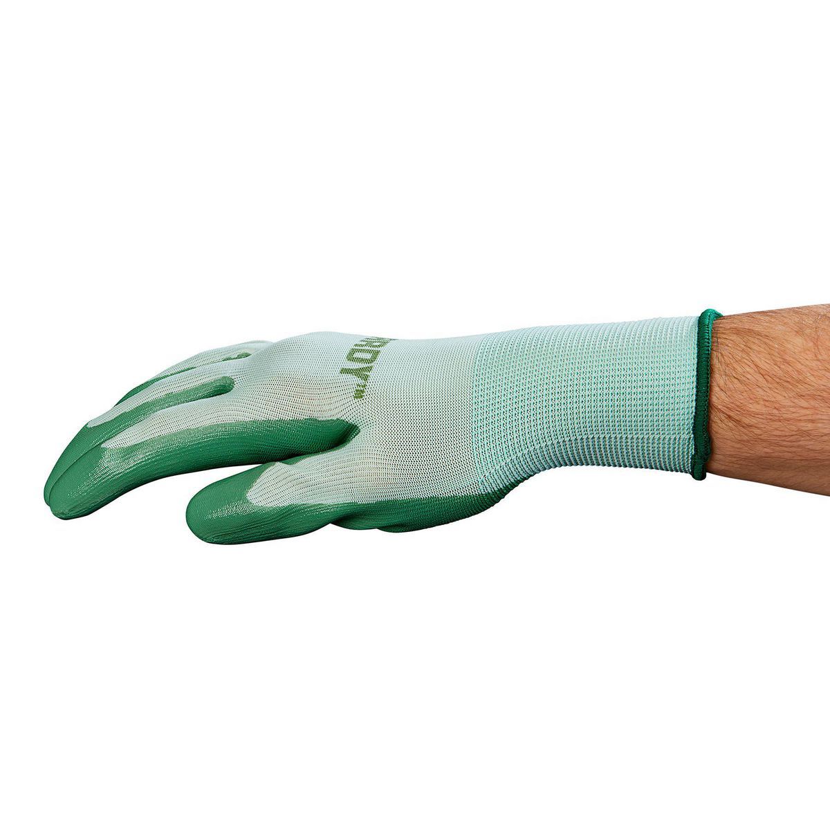 Nitrile-Dipped Gardening Gloves, 3-Pair, Small/Medium Y90862