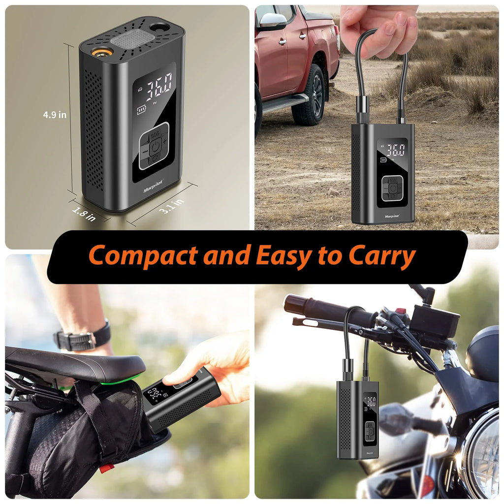 150PSI Portable Air Compressor with Digital Pressure Gauge T6952