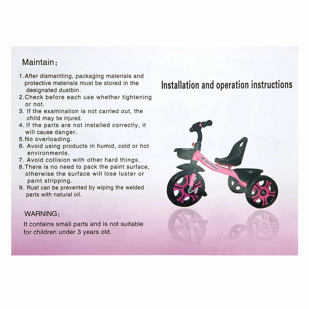 Balance Bike for 2-7 Years Old Kids, Adjustable Seat Z95647