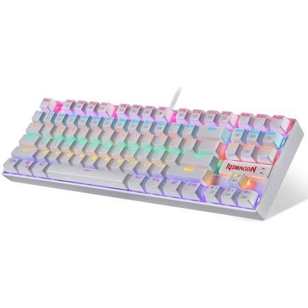 White 87 Keys Mechanical Gaming Keyboard B5714