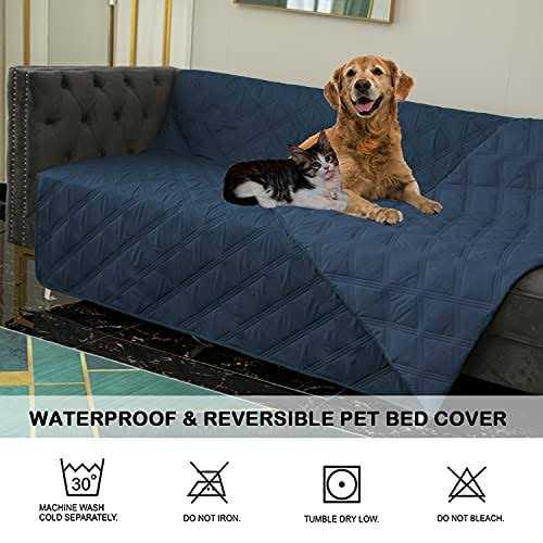 Waterproof Reversible Dog Bed Cover Pet Blanket O9787