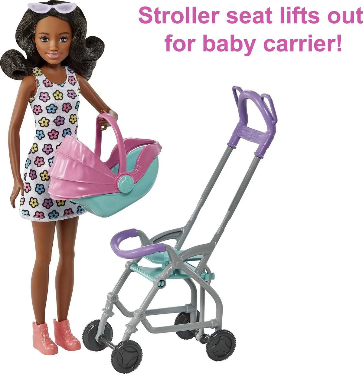 Stroller Playset with Dolls and 5 Accessories H659