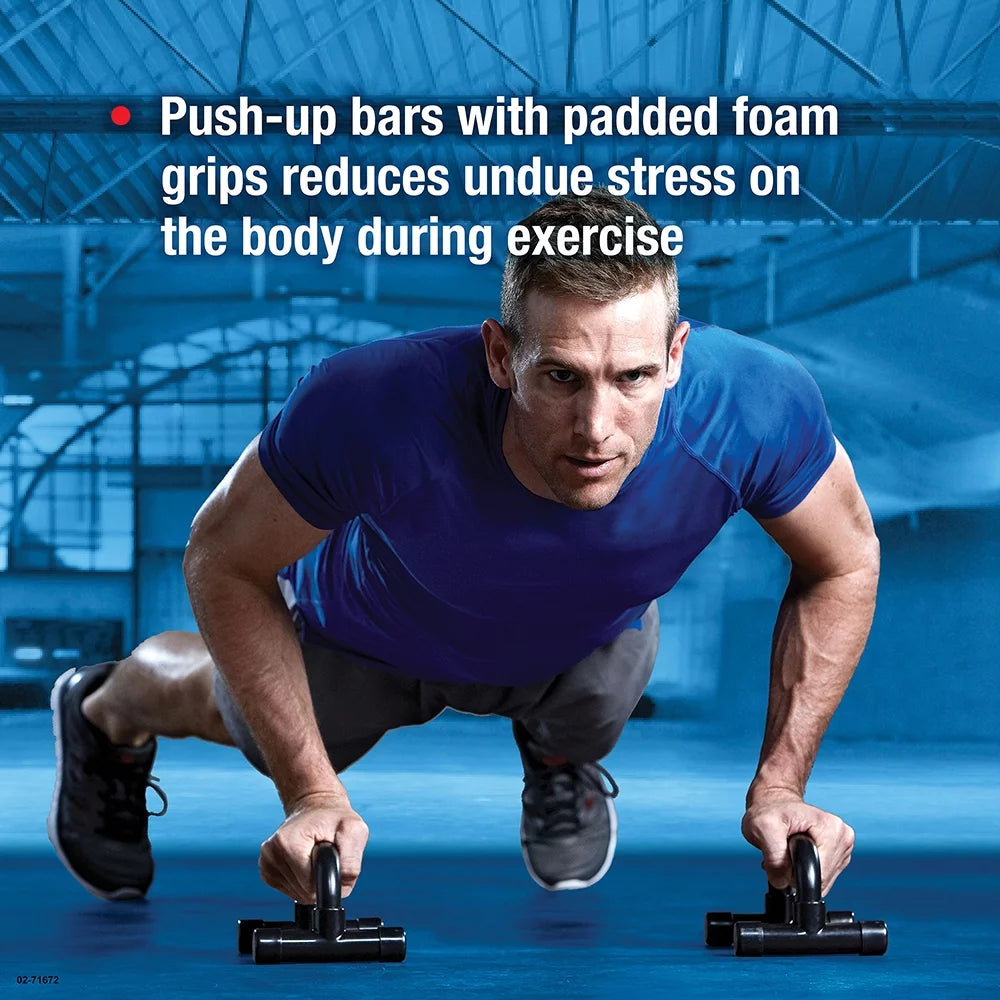 Home Gym Essentials Kit with Jump Rope, Push-up Bars, Ab Wheel and Resistance Tube T68322