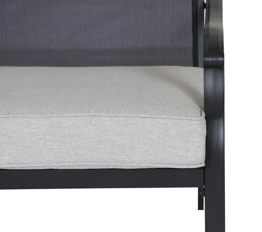 Gray 4 Piece Outdoor Patio Conversation Set V905095