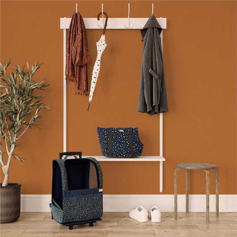 Pet Carrier Trolley with Shock Absorbent Wheels L891176