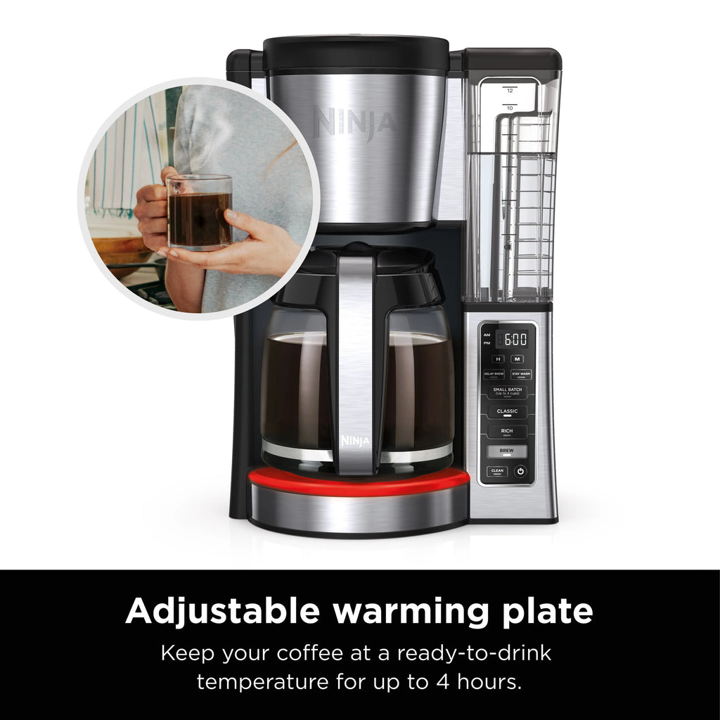 12-Cup Programmable Coffee Maker with Glass Carafe F1926