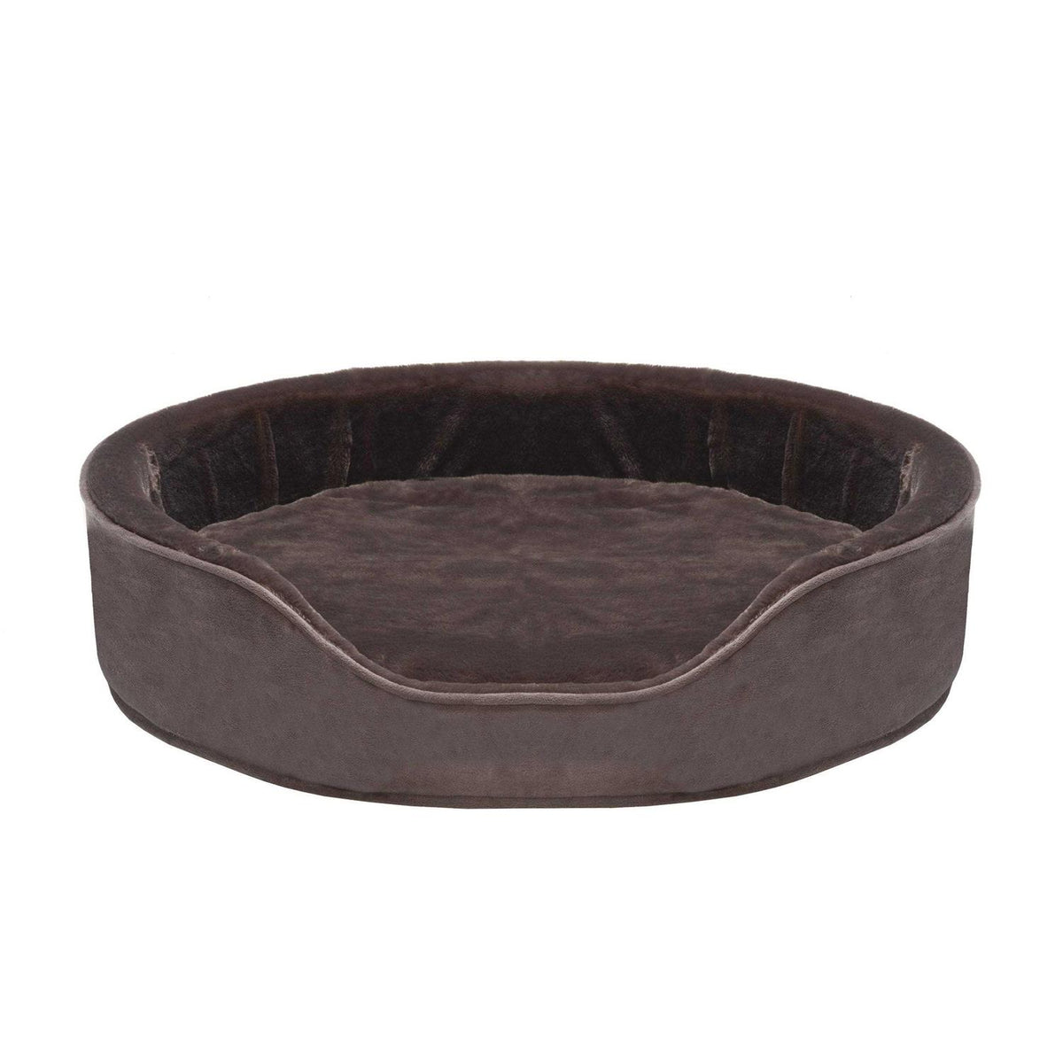 Plush & Velvet Oval Dog Bed T1236