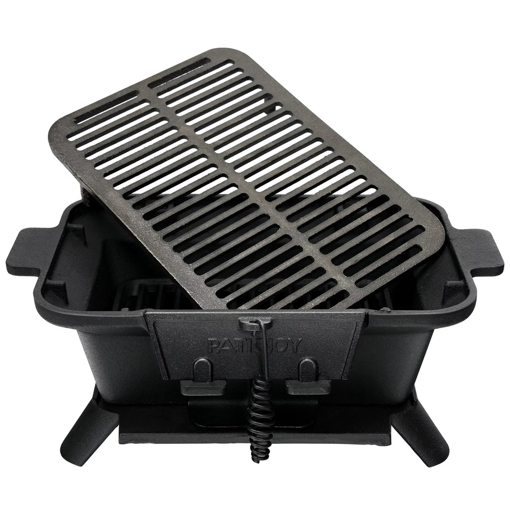 Portable Heavy Duty Cast Iron Charcoal Grill U35719