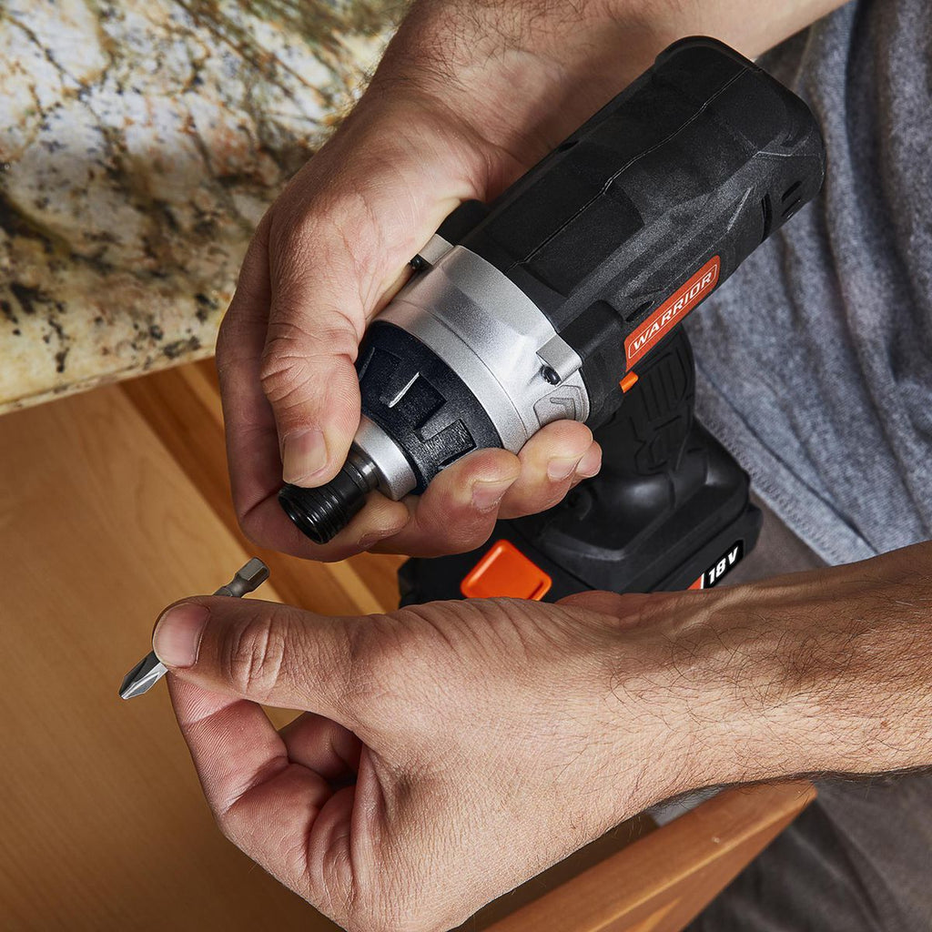 18V Cordless 1/4 in. Hex Impact Driver Kit with Battery and Charger D29505