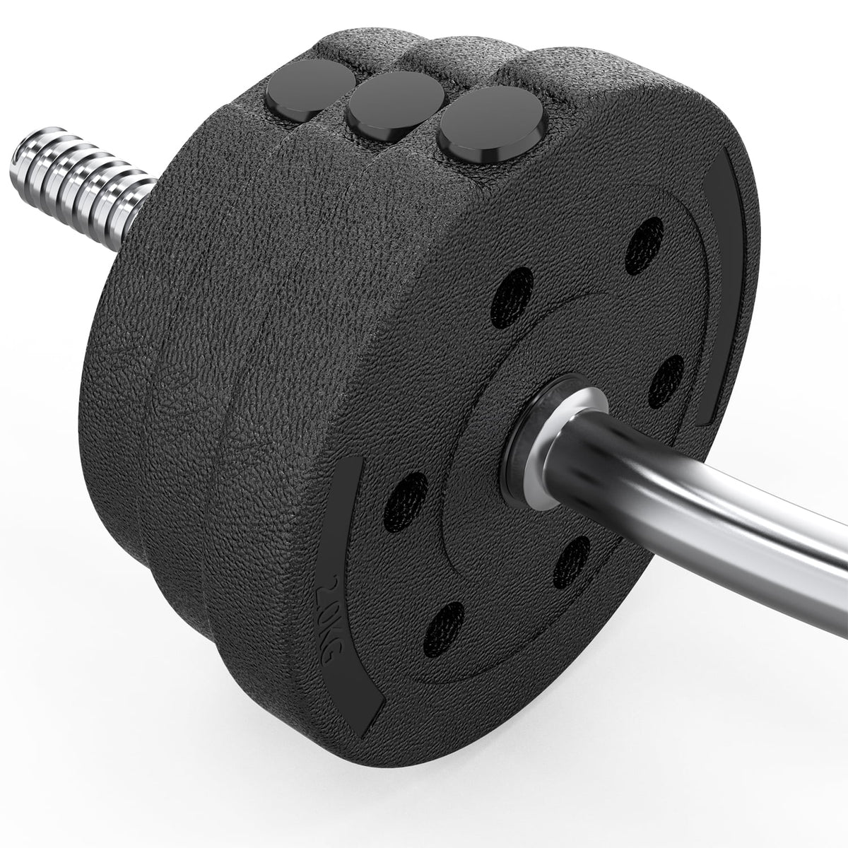 66LB 2 in 1 Adjustable Weight Set with Curl Bar Q865571