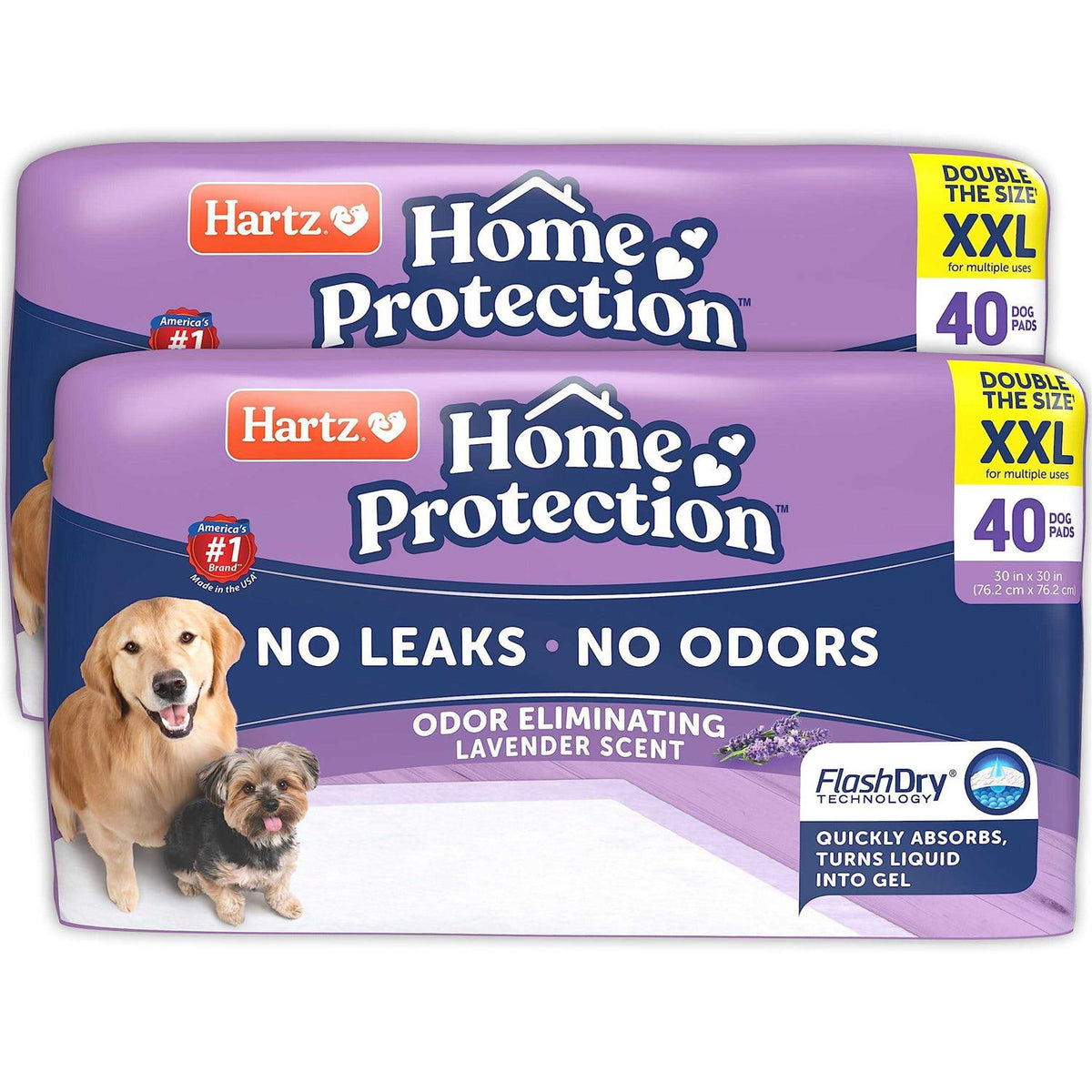 Lavender Scent Odor Eliminating Dog Pads H601167