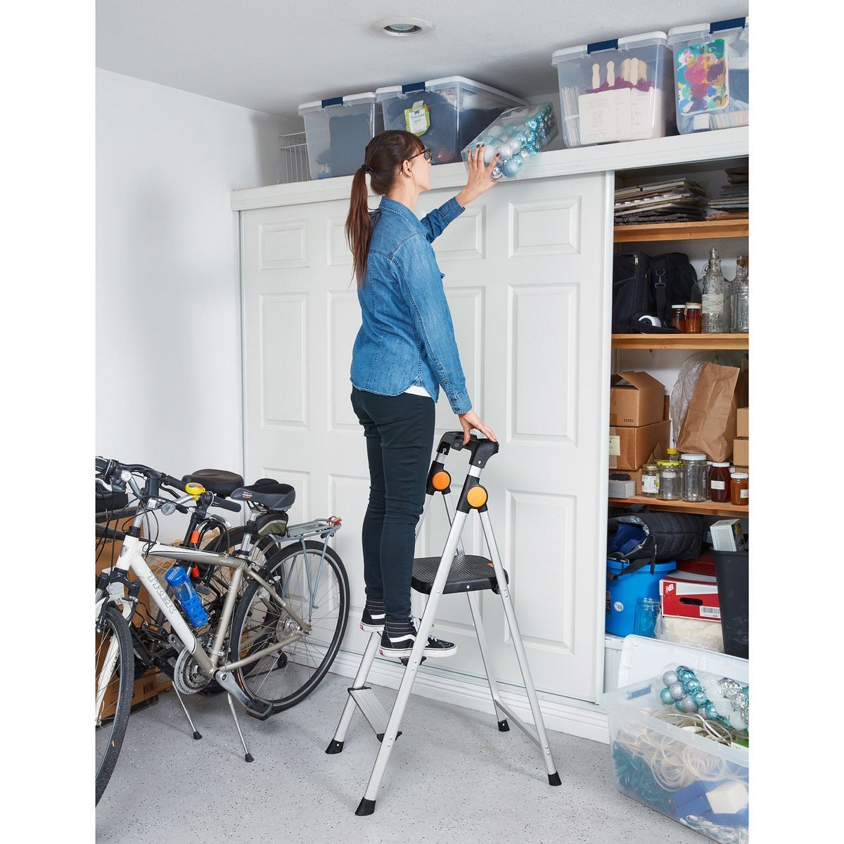 3-Step Aluminum Step Stool H49863
