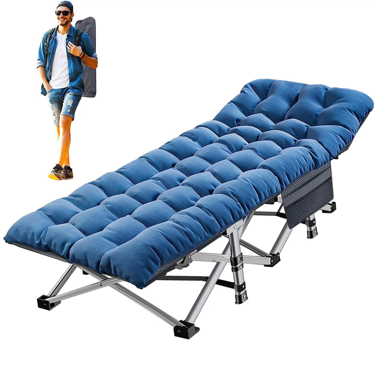 Folding Camping Cot with Carry Bag F5773