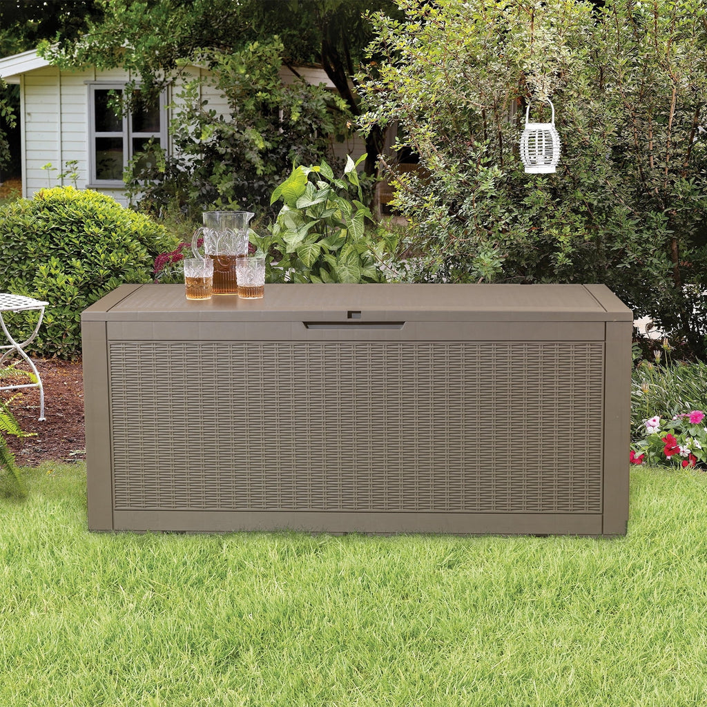 100 Gallon Black Plastic Resin Storage Box P19746