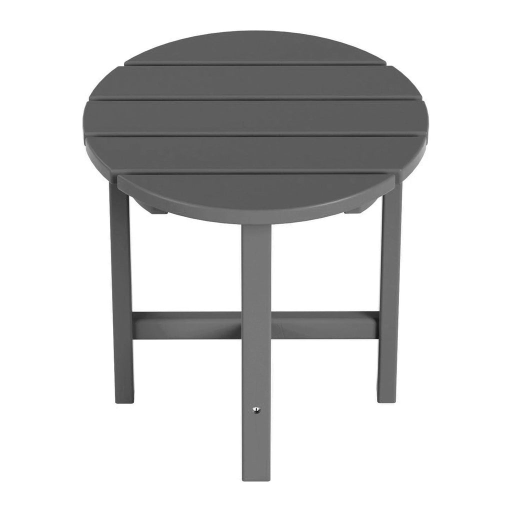18 Inch Round Plastic Outdoor Patio Side Table T612
