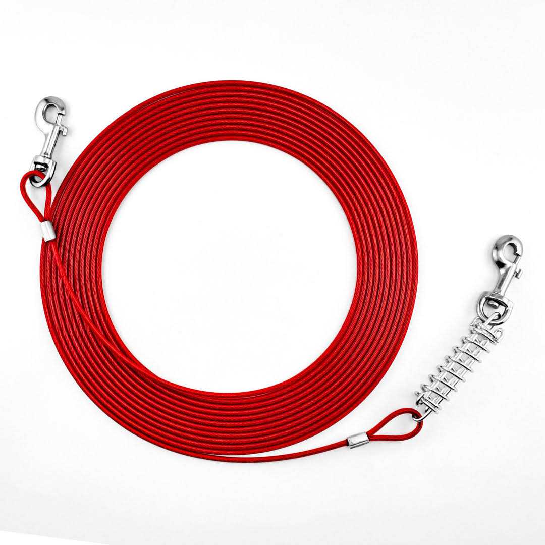 Cable Tie-Out with Cushioning Spring Heavy-Duty X18332