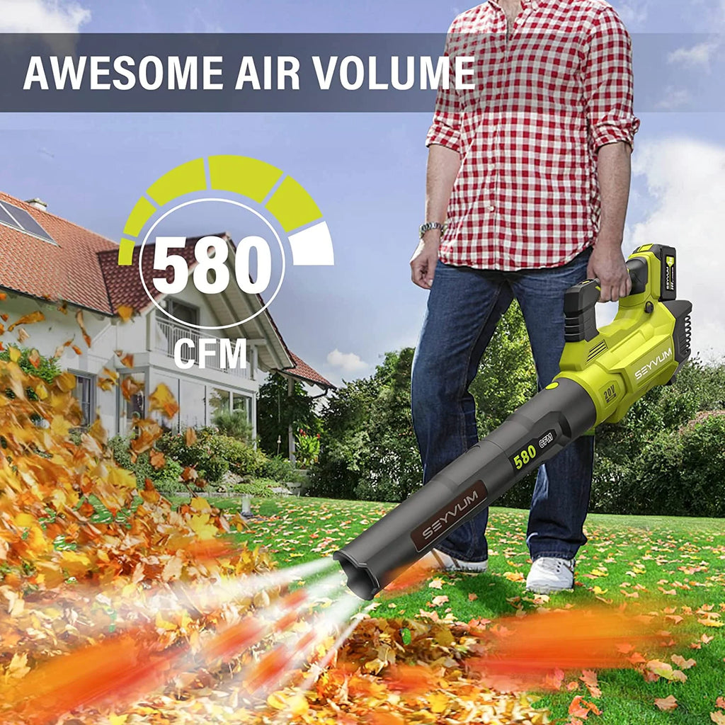 580CFM 20V Cordless Leaf Blower with 4.0Ah Battery & Charger S90360