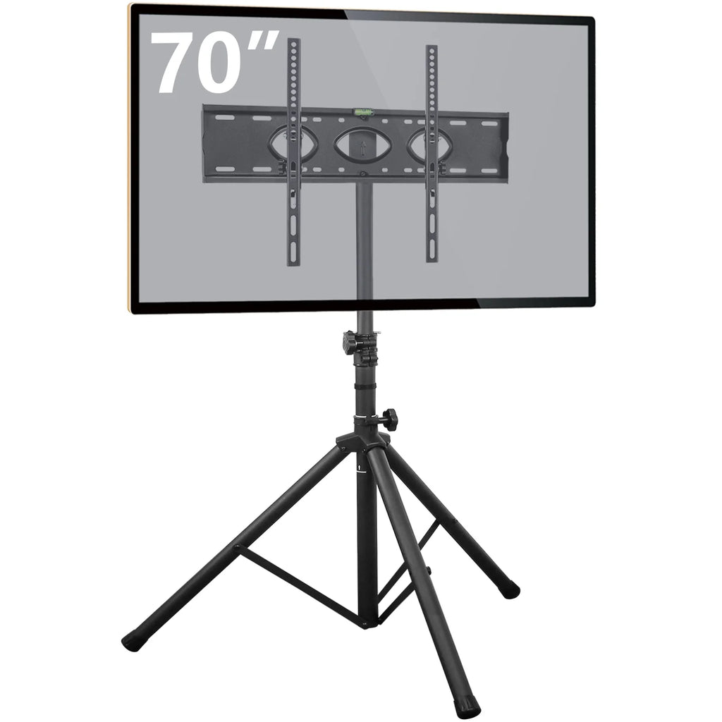 Black Portable Tripod TV Stand up to 75 inch N245