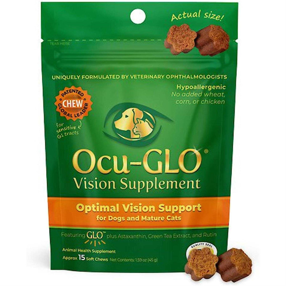 Vision Supplement Chewables for Dogs and Cats E6891